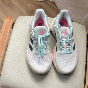 Adidas White and Blue Sneakers